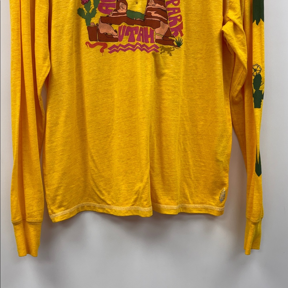 Free People Movement Love Your Parks Arches National T-Shirt Yellow XS - Picture 4 of 10